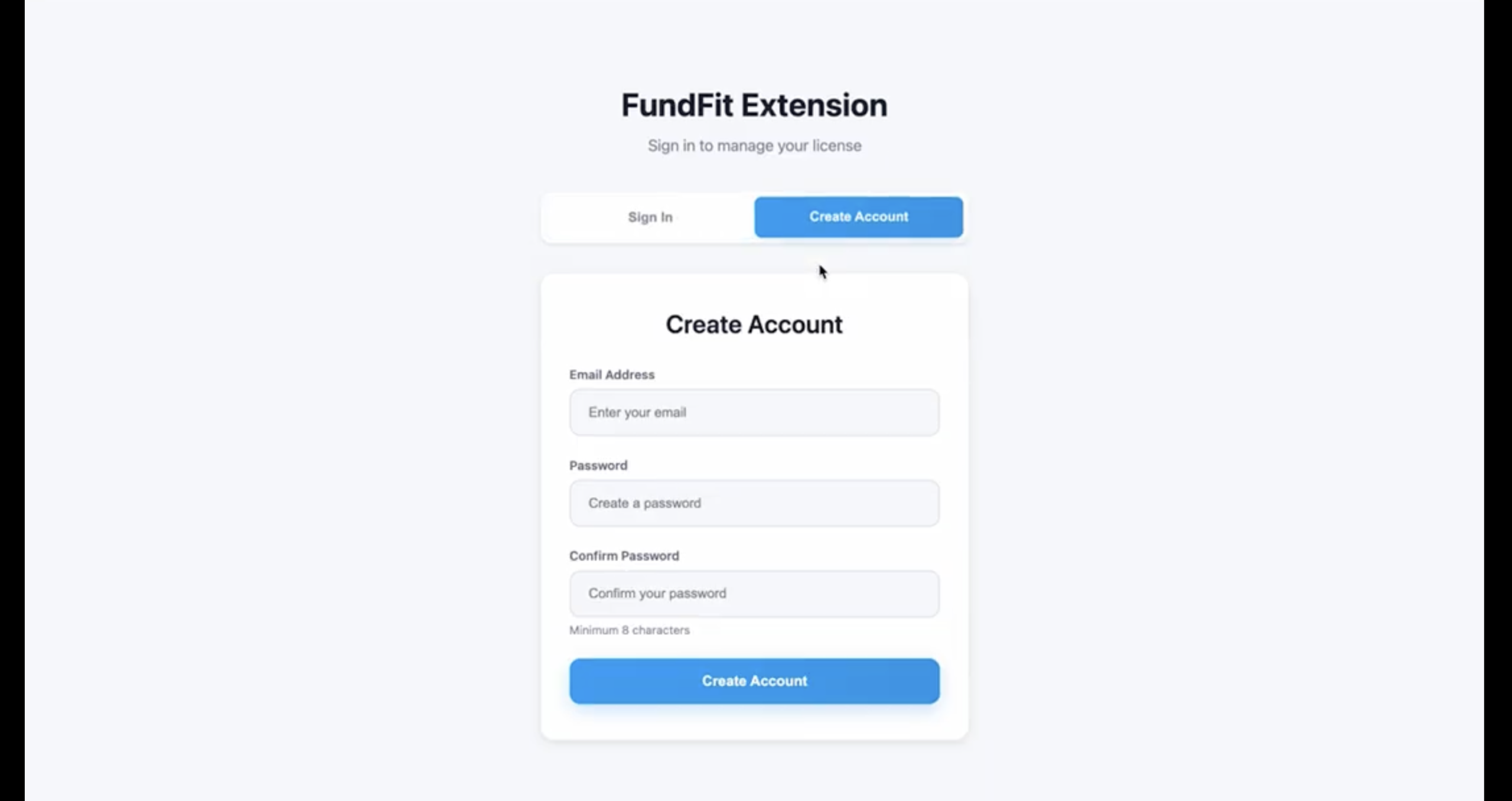 FundFit Chrome Extension